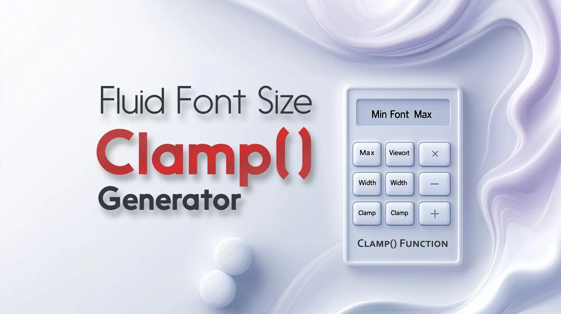 Font-size Clamp() Generator