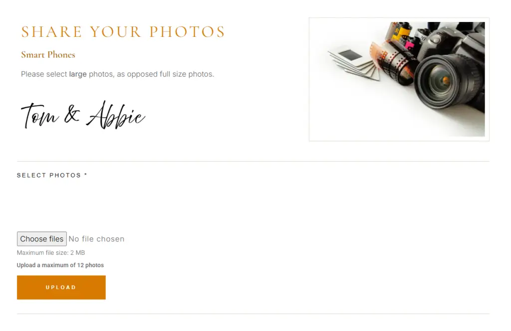 Photo Upload Management
