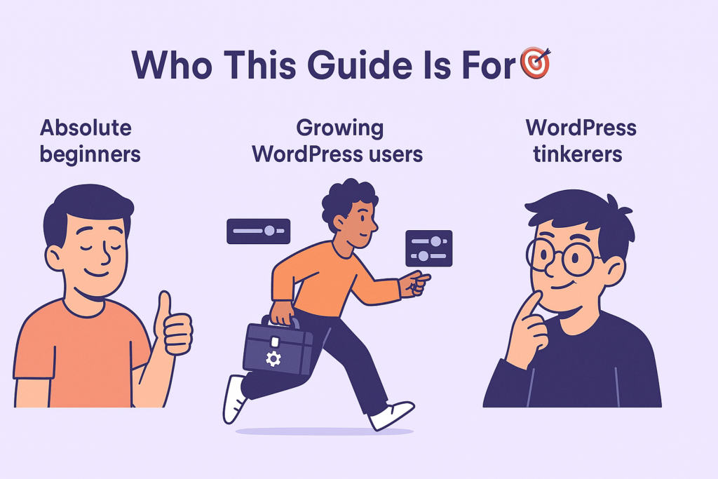 3 types of wordpress user - beginner - growing - tinkerer