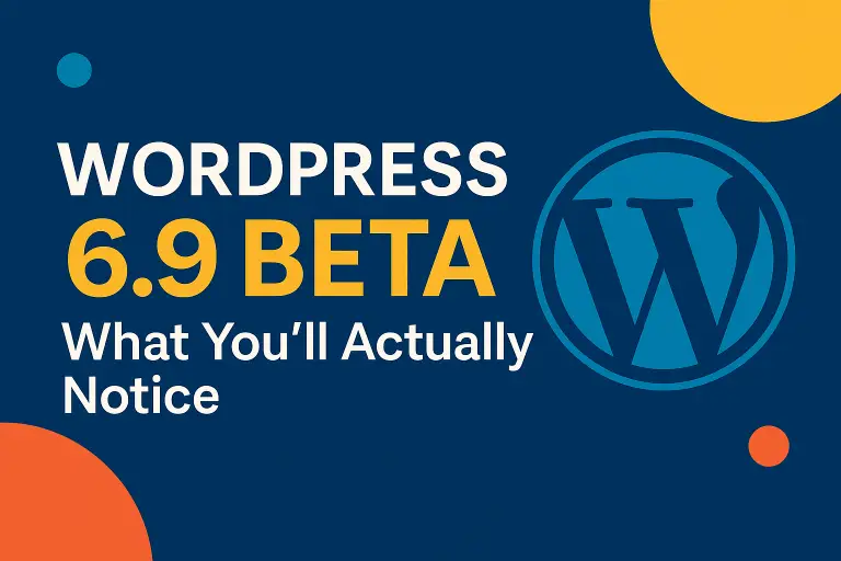 WordPress 6.9 Beta