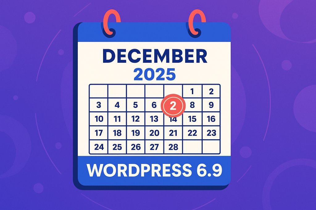 WordPress 6.9 Coming on 2nd December 2025